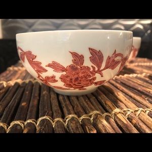 Vintage floral Japanese Porcelainware tea cup set